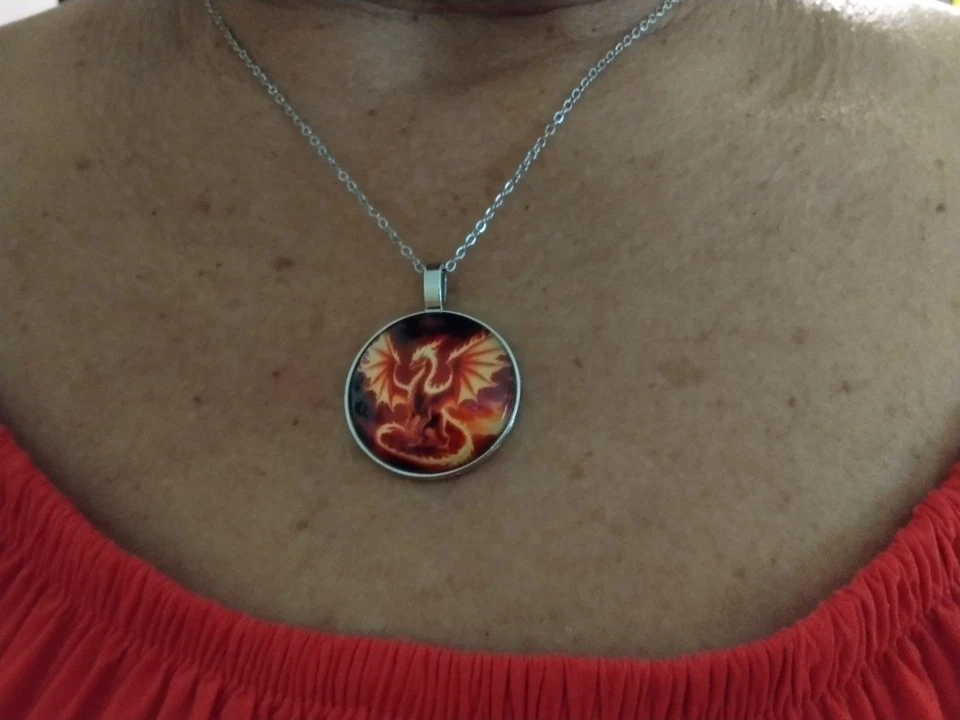 Halskette mit Anhänger Amulett / KELTEN SCHILD - Bild 4 von 4