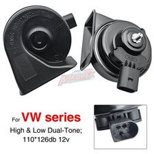 2x 12v High Low Tone Snail Horn For Volkswagen Jetta Passat Tiguan Golf Eos Benz