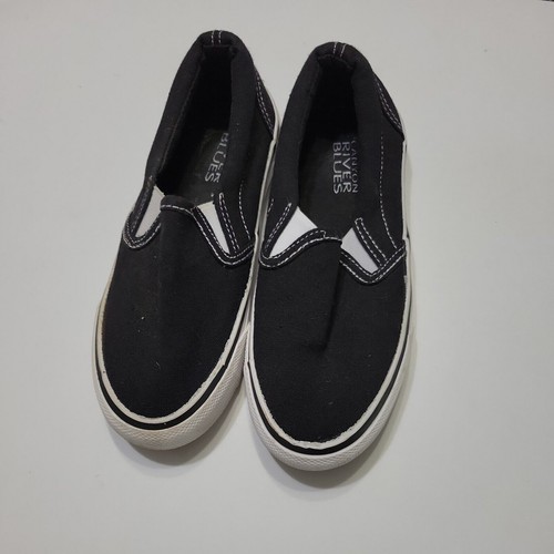 Canyon River Blues Shoe Girl 13 Child Black Sneaker Classic Slip On Low Top Flat - Picture 3 of 12