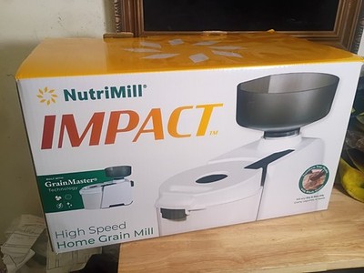 NutriMill Impact Compact High Speed Electric Grain Mill for Flour Wheat Grinder