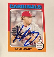 Kyle Leahy Signed 2024 Topps Heritage Card Autographed