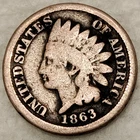 1863 Indian Head Cent - Penny - 1C - Grade G/VG - #14551