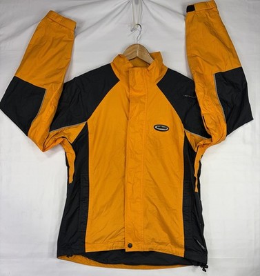  Vintage 90s HIND Windbreaker Jacket Orange Black Size M Made in Hong Kong