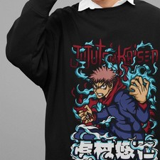 Jujutsu Kaisen Sweatshirt Itadori Yuji Sweater JJK Anime Pullover Gojo Sukuna