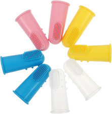 12-Pack Silicone Finger Toothbrush Set for Infants Soft Baby Tooth Cleaner for O