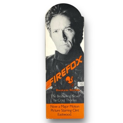 Vintage FIREFOX movie Clint Eastwood BOOKMARK Bantam Books Walden Promo