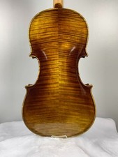 Strad 4/4 handmade violin, European maple, Flames, with sound video,with case