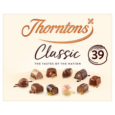 Thorntons Classic Collection Of Milk, Dark & White Chocolate 449G