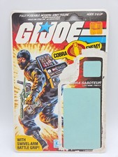 Vintage 1984 G.I. Joe FIREFLY v1 Full UNCUT Peach File Card Back GI Cobra ARAH