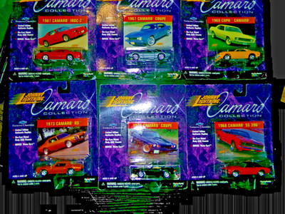VTG JOHNNY LIGHTNING CAMARO COLLECTION COMPLETE SET OF 6 CARS  FACTORY SEALED