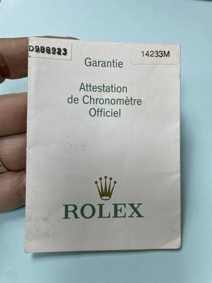 Reloj Rolex Original Vintage 14233M/D988923 Usado Certificado Garantía R5 Foto 2 de 4