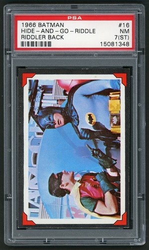 1966 Topps Batman Riddler Back #16 Hide-and-Go-Riddle