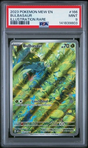 PSA 9 Bulbasaur 166/165 Pokemon TCG Scarlet & Violet 151 English New Cert