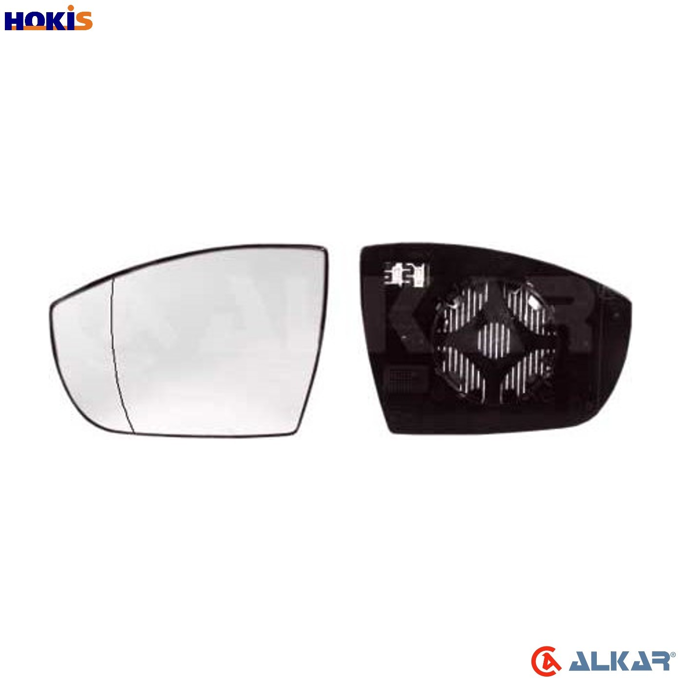 Mirror insert glass Left Convex 6411182 ALKAR for VW SEAT SKODA - Image 8