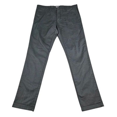 Carhartt WIP Work In Progress Mens Sid Chino Pants Sz 34 Slim Tapered Black READ