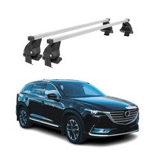 Menabo Dachträger Grundtäger für Mazda MX-30 2021-2026 50kg Stahl Silber 2 tlg