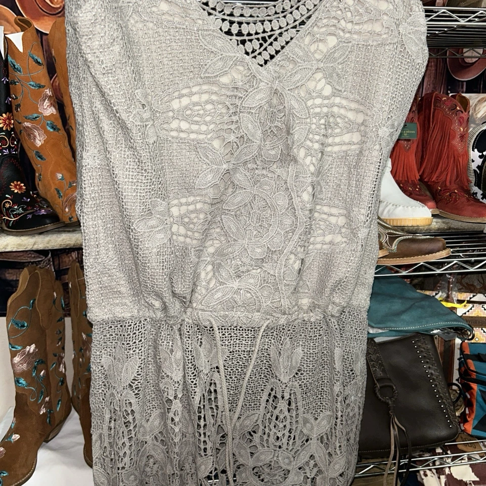 Túnica sin mangas Jaded Gypsy para mujer Dream Weaver crochet pequeña a grande os  Foto 3 de 4