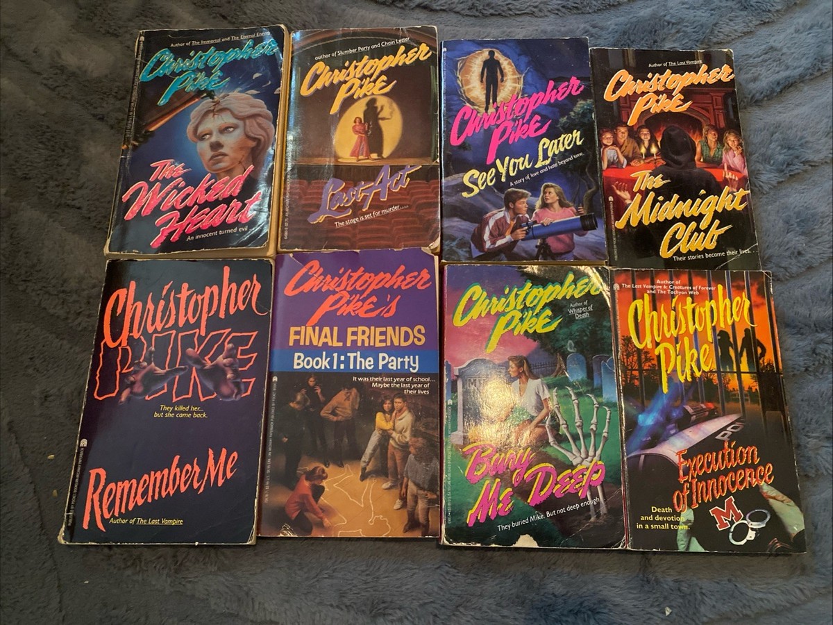 Christopher Pike Book Lot of 8 Vintage 80s 90s Young Adult Horror