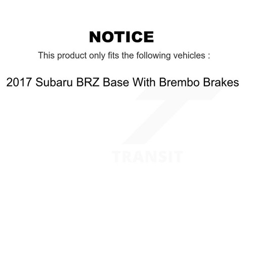 AmeriBRAKES KNF-101553 Brake Pad Sets 4-Wheel Set Front & Rear for Subaru BRZ 17 - Picture 2 of 12
