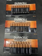 Lot of 3 Duracell AA Power Boost CopperTop Alkaline Batteries 16 Ct EXP: 2037
