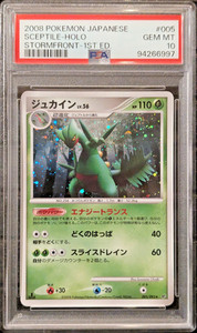 PSA 10 GEM MT Sceptile #005 Stormfront 1st Edition Holo 2008 Pokemon Japanese
