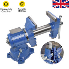 Multipurpose 4" Bench Vise 360 Degree Rotation Clamp on Vice with Swivel Base UK