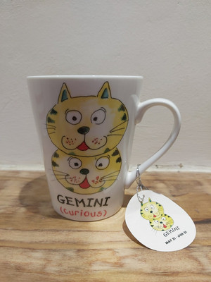 Leonardo Collection Gemini Katze Tasse Neu mit Etikett Fine Bone China