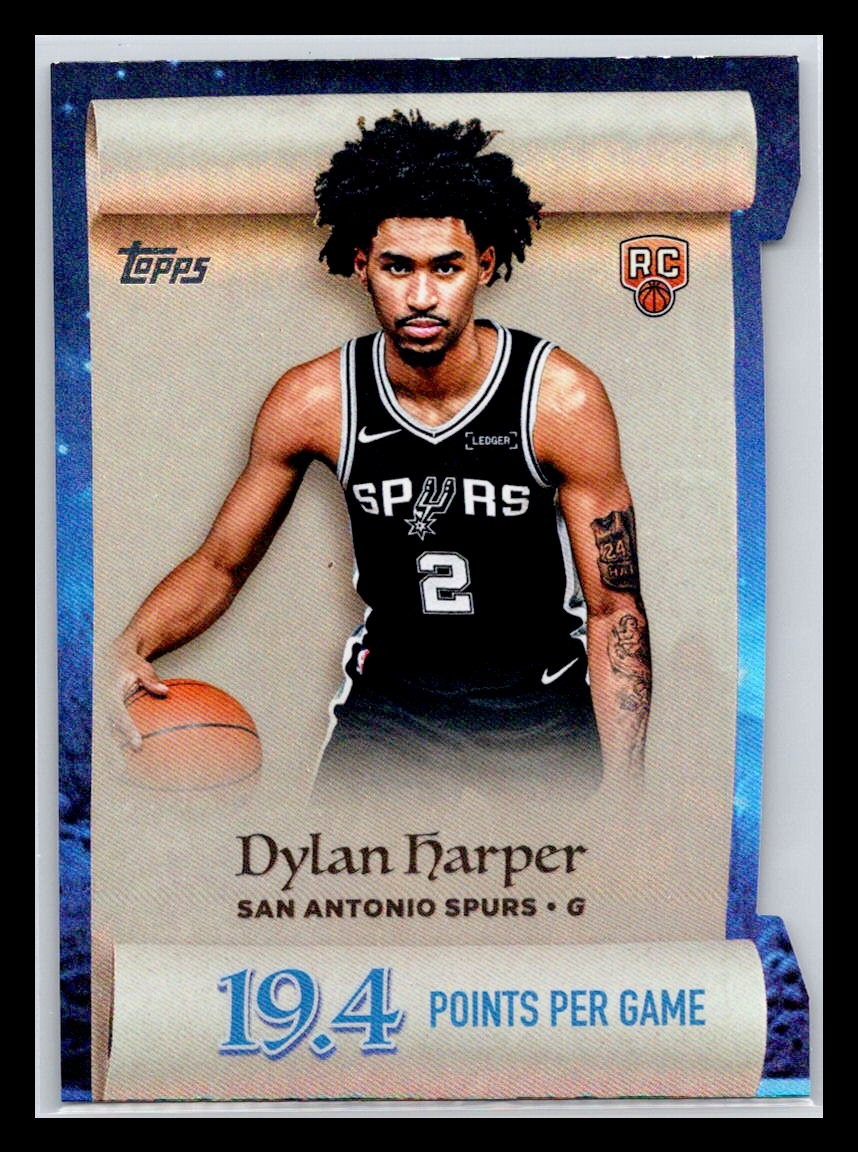 2025-26 Topps Holiday #ML-2 Dylan Harper Spurs Making The Nice List NBA