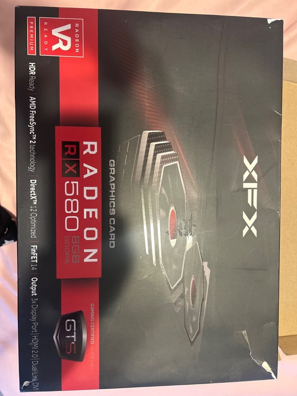 XFX AMD Radeon RX 580 Black Edition 8GB GDDR5 Graphics Card (RX-580P8DBDR)
