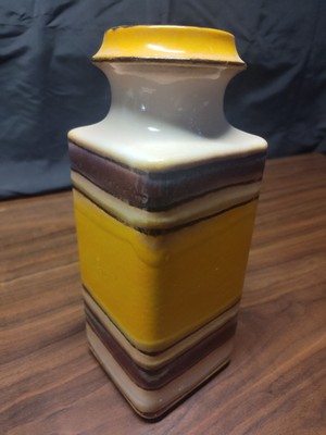 VTG 1960's Carstens Tonnieshof 10  Vase~ Yellow Glaze ~ West Germany ~ 7137-25  