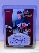 2013 Panini Stars & Stripes USA Baseball Blue INK AUTO Carson Kelly 731/769