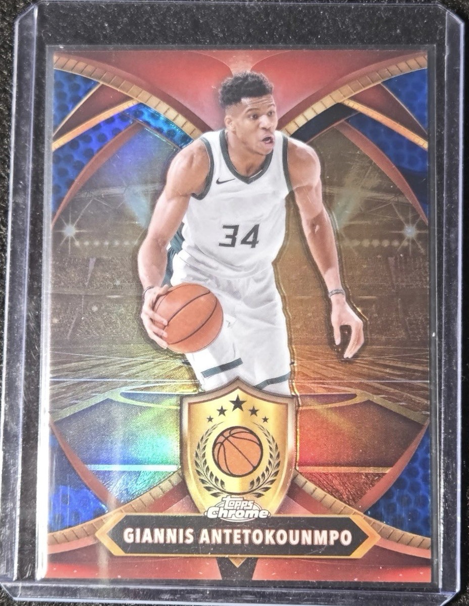 2025 Topps Chrome Giannis Antetokounmpo - Ball of Duty Blue