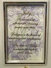 China Treasures Birthstone Frames. Lenox Porcelain. July, Ruby, Larkspur — photo 8