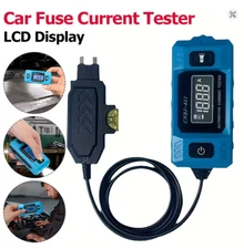 Automotive Fuse Current Tester LCD Display Car Leakage Analyzer Max 48V Tool