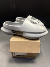 Li-Ning-Way of Wade Slides Mens Size 10 Gray Black Logo Basketball Recovery NWB