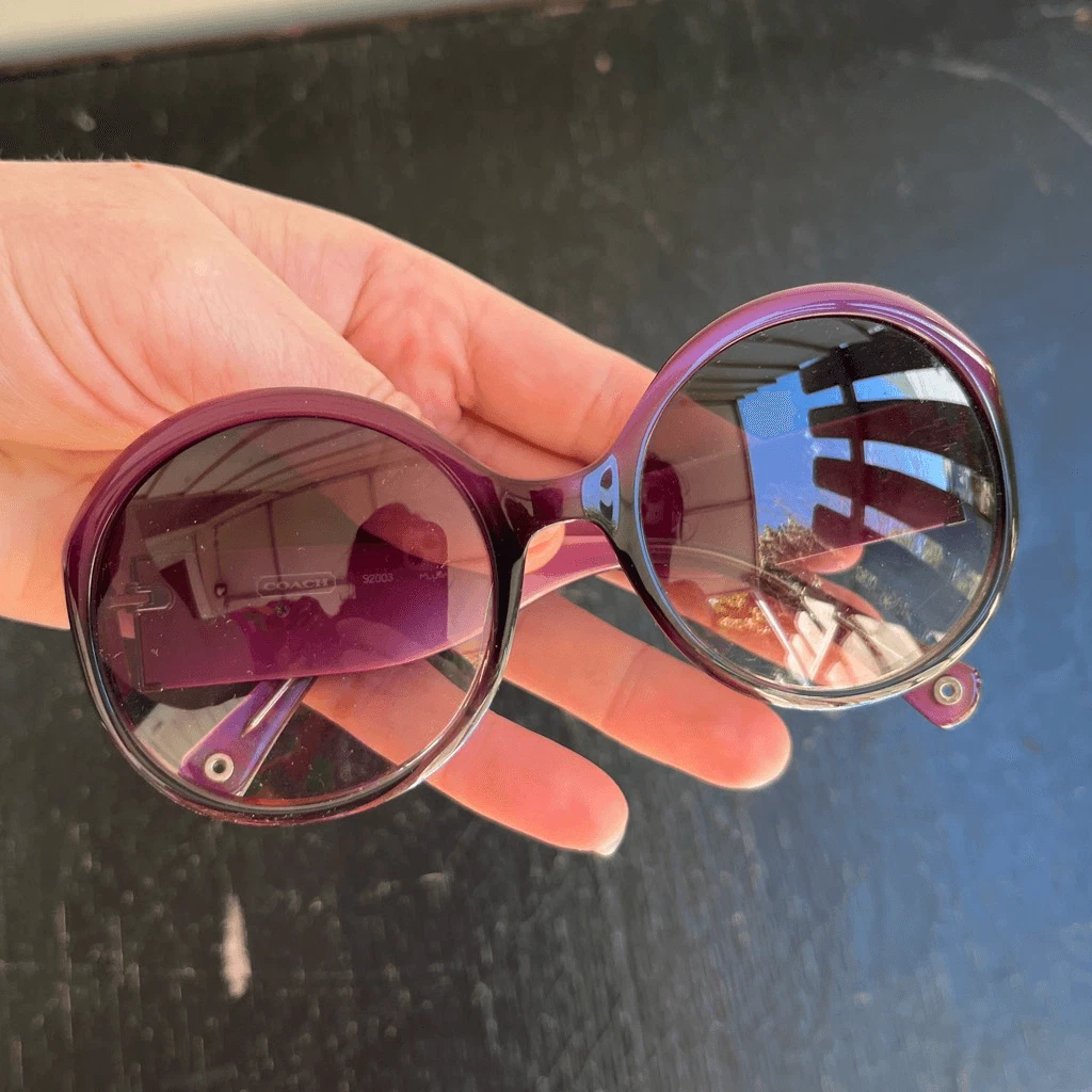 Coach Purple Sunglasses for Women for sale | eBay display picture 2