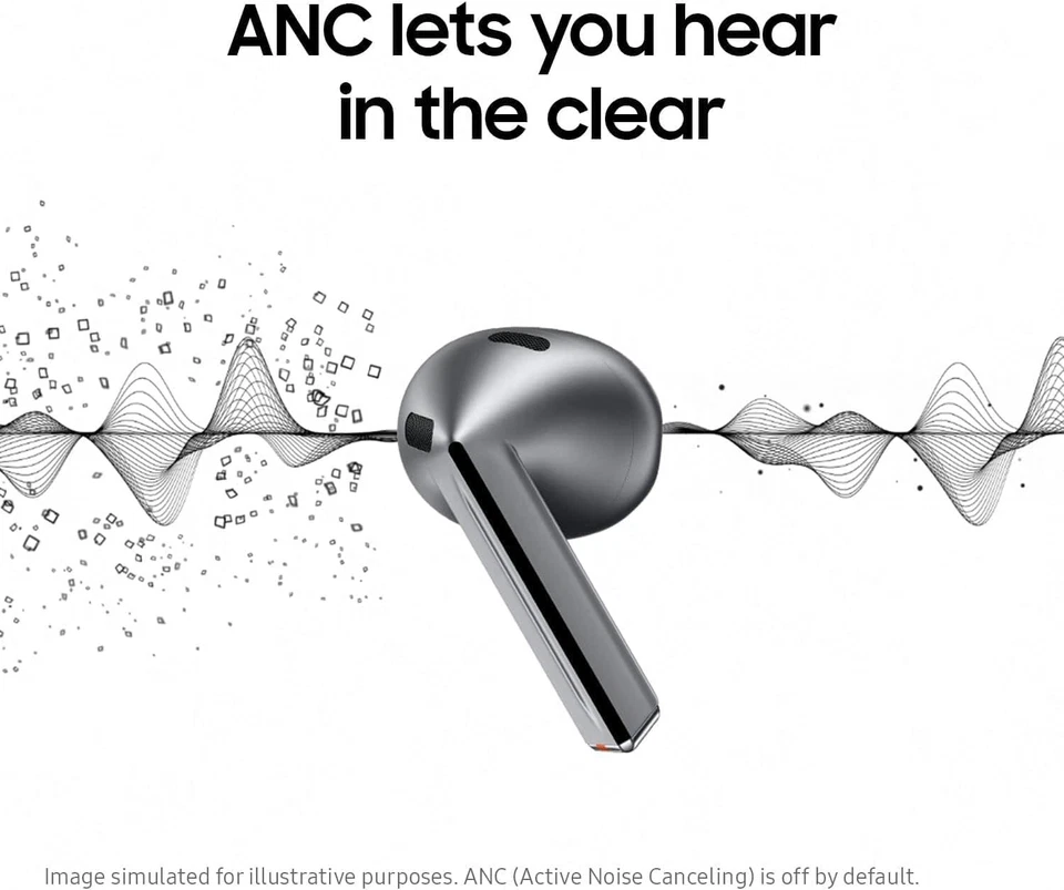 三星 Galaxy Buds 3 无线耳塞式耳机 - 银色 — 第 4/4 张图片