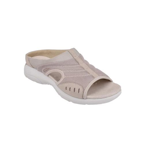 Women's Easy Spirit Traciee Lightweight Flat Easy-On Sandals Gray Khaki