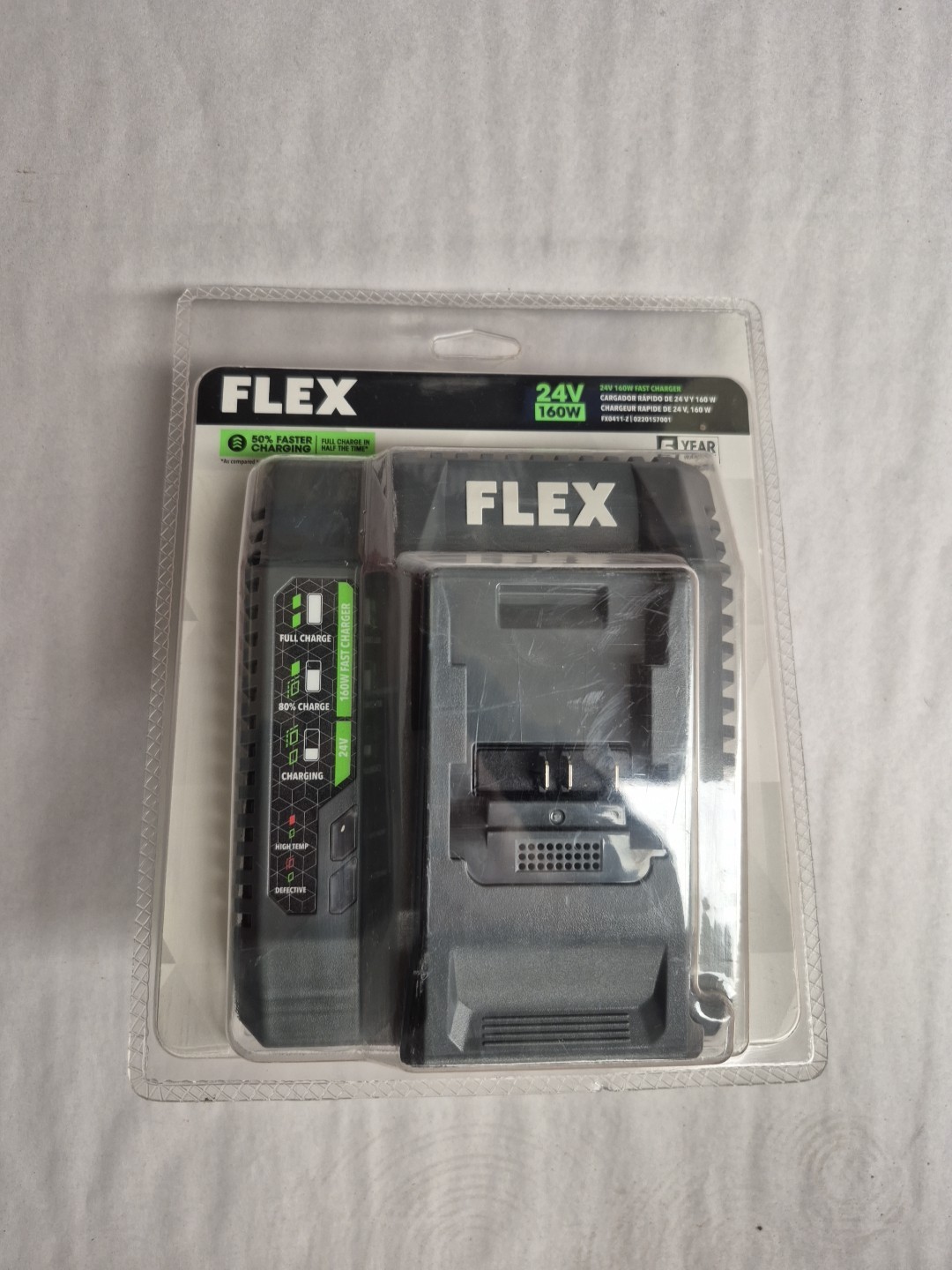 FLEX 24v 160 Watt Lithium-ion Battery Charger (FX0411-Z)