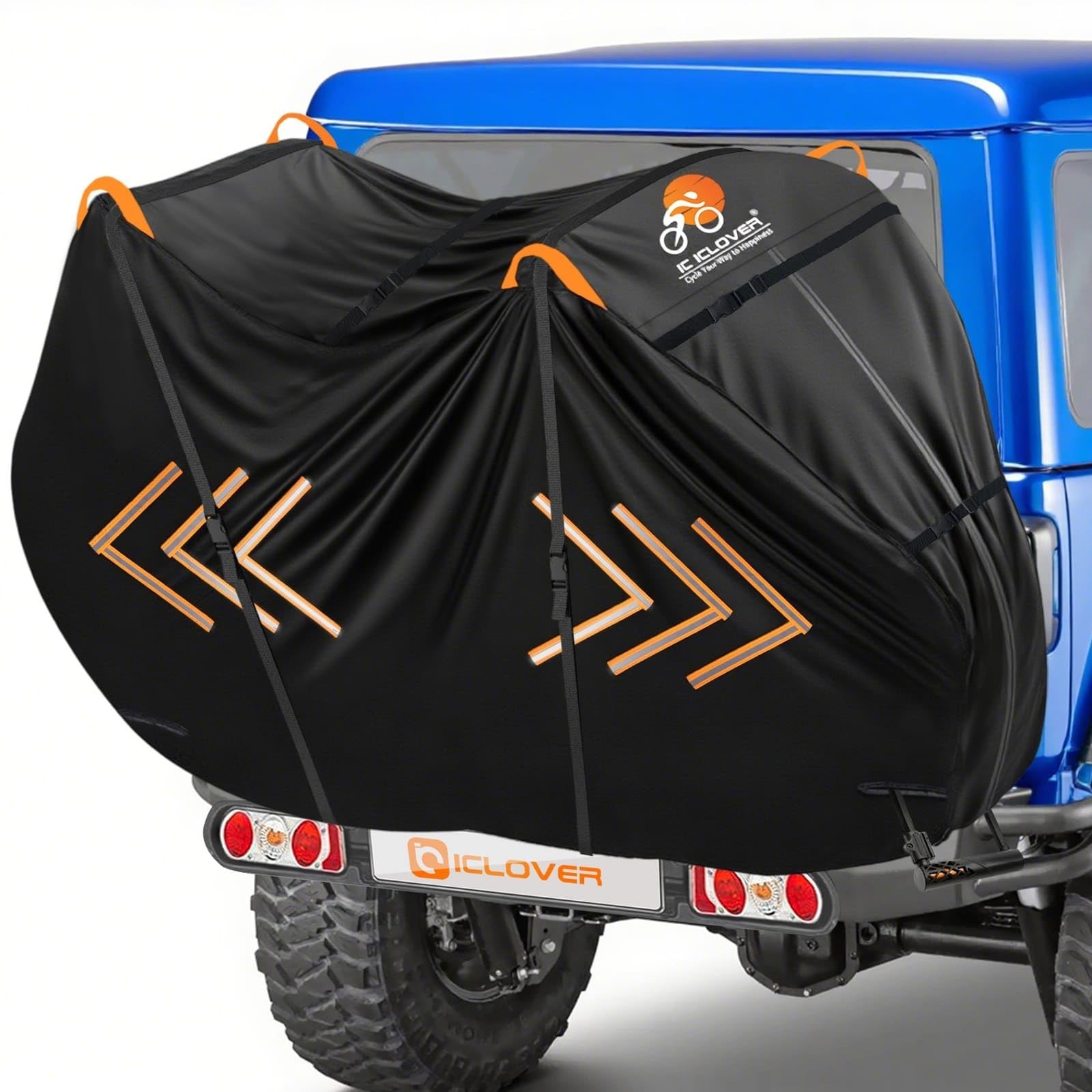 IC ICLOVER Bike Cover for Transport on Rack, Bicycle Covers for 2 Bikes on Re...