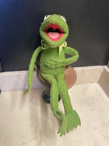 Vintage Kermit the Frog 1976 Fisher Price #850 Jim Henson Muppet Doll Plush 18”