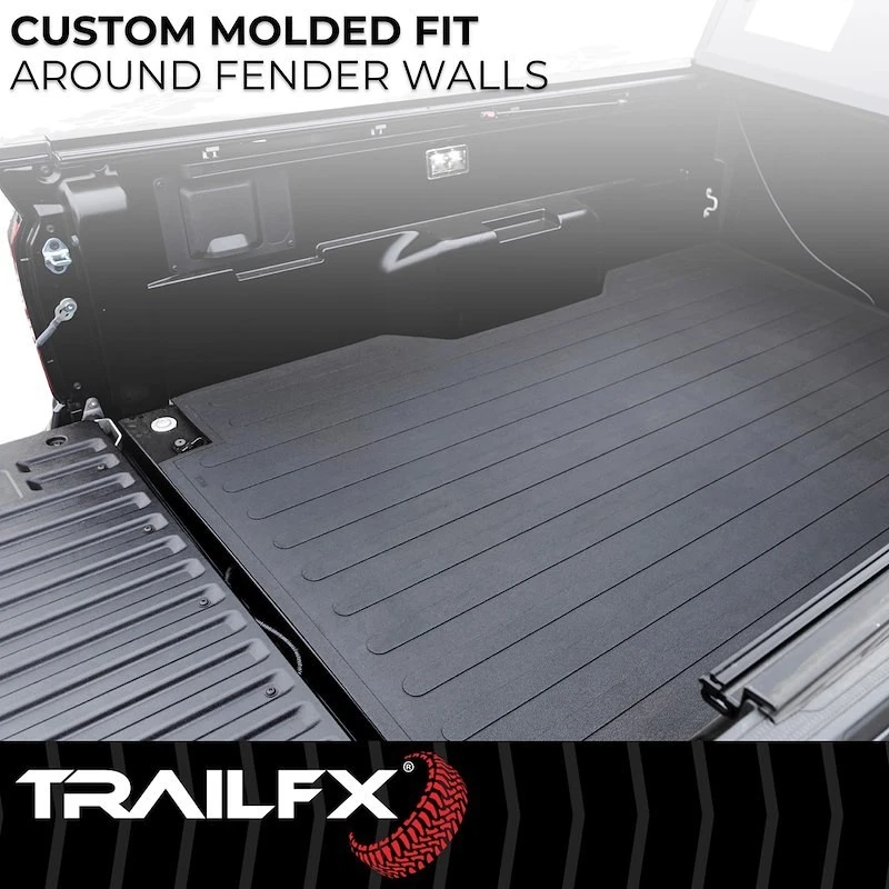 Alfombrilla de cama TrailFX 631N de goma 78 pulgadas para Ford F-150 2015-2023 6,5 pies Foto 3 de 4