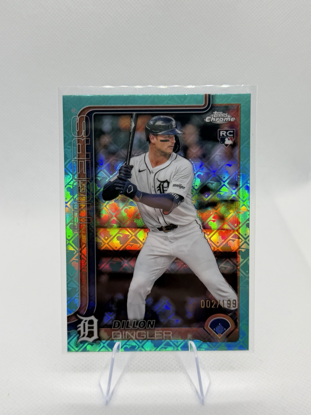 2025 Topps Chrome - Dillon Dingler #274 Aqua Refractor /199 (RC)