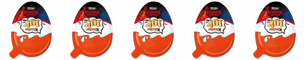 5x KINDER JOY x STRANGER THINGS - SET of 5 EGGS - FUNKO MINI