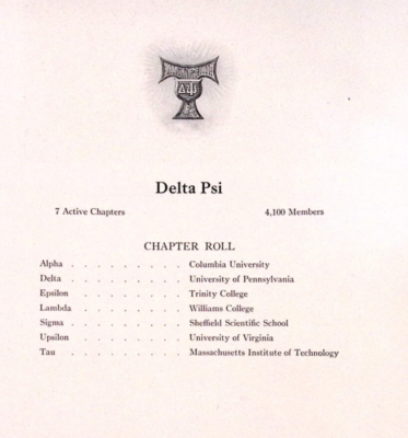 #ad #ad 1923 M.I.T. Technique Page Delta Psi Chapter Roll $14.94