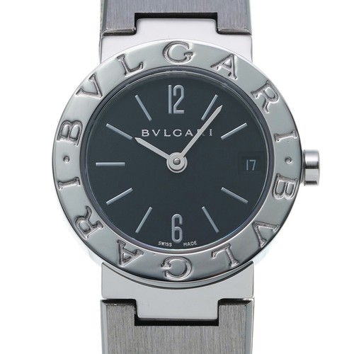 BVLGARI Bulgari Bulgari BB23Stainless Steel Black/Noir/diamond Ladies Watche... - Picture 5 of 5