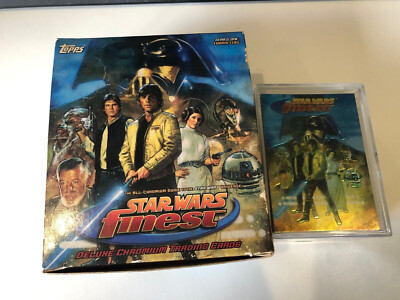 1996 Star Wars Finest Deluxe Chromium TOPPS Trading Card Set of 90