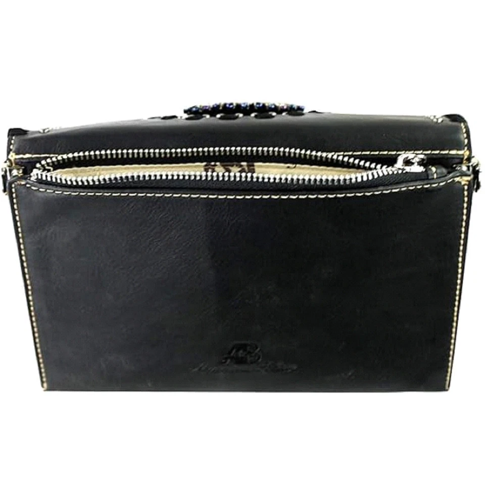 Bandolera/cartera de mano MW American Bling bordada marrón - NUEVA Foto 3 de 3