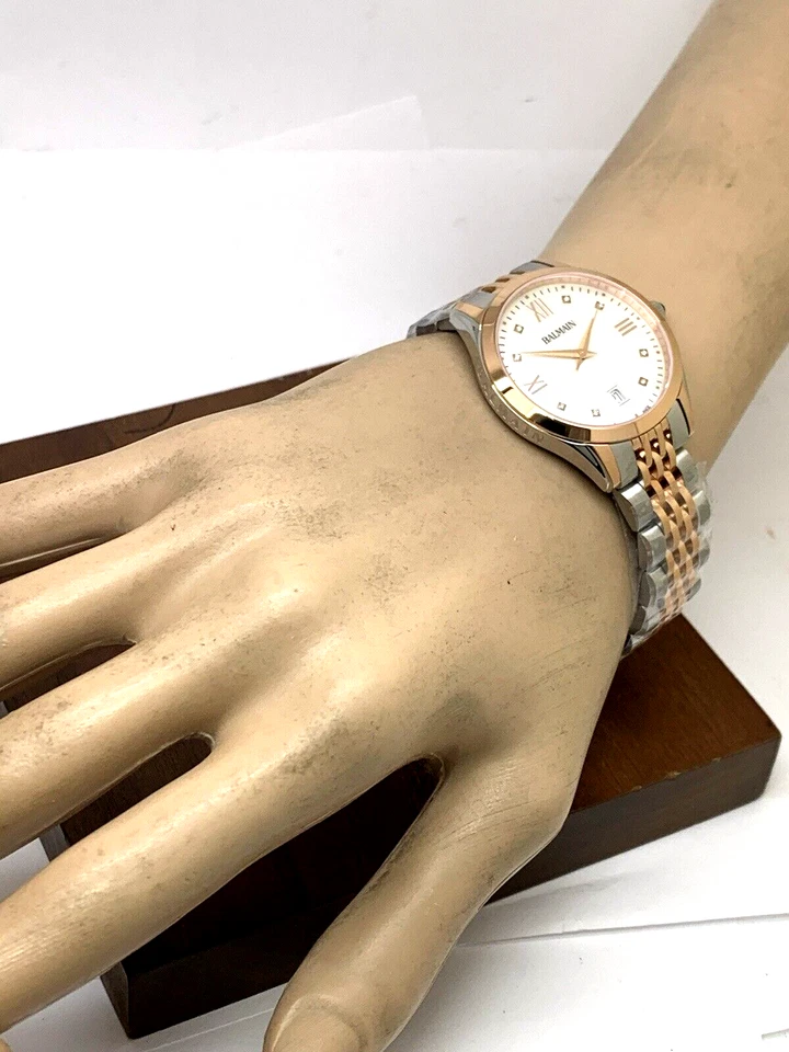 Balmain女士手表B43183182瑞士石英钻石珍珠母表盘34毫米 — 第 3/4 张图片