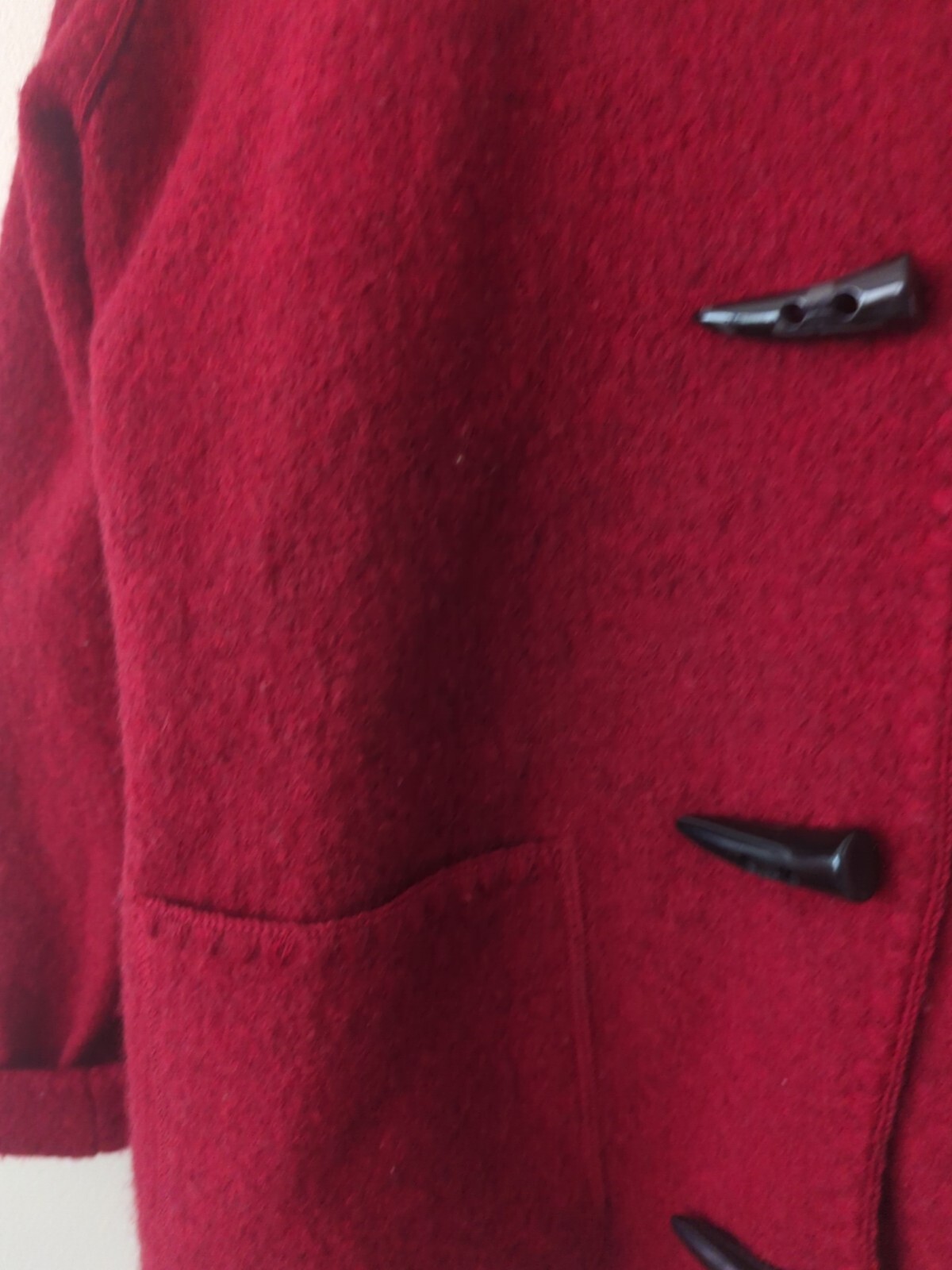 Ruby Rd Womens Jacket Size LargeRed Wool Patch Po… - image 2